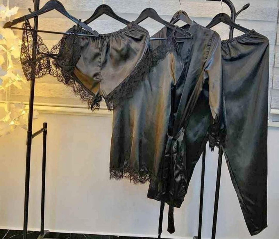 CONJUNTO 5 PIEZAS PIJAMA DE MUJER